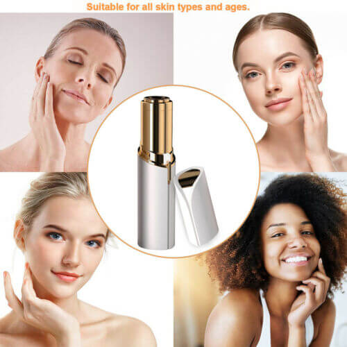 DEPILADOR DE VELLO FACIAL RECARGABLE