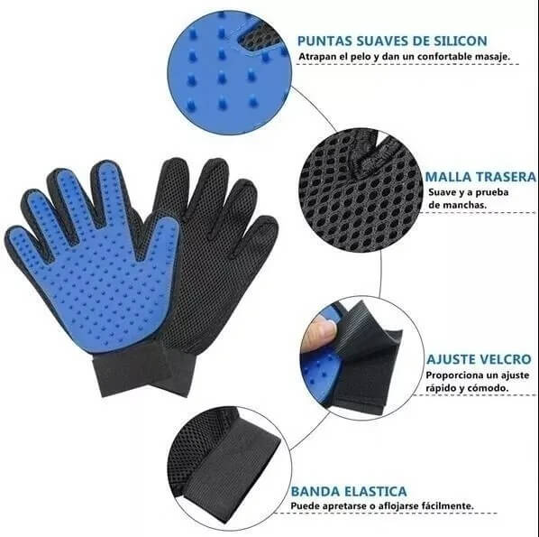 GUANTE REMOVEDOR DE PELOS PARA MASCOTAS