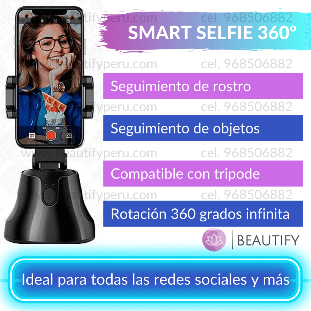 Smart Selfie Rastreador Giratorio 360°